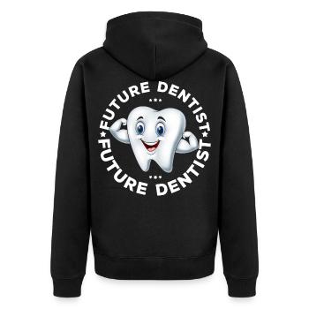 Dentist Dentist Dental Assistant Dentist - Unisex Premium Organic Zip Hoodie - black - Back - Nico (187cm)