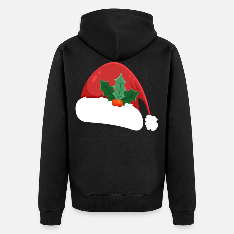 Bonnet de Noël - Veste à capuche bio Premium Unisexe - noir
