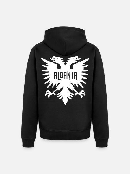 Albanien roter doppelkopfadler Albaner Geschenk - Ekologisk premiumluvjack unisex - svart