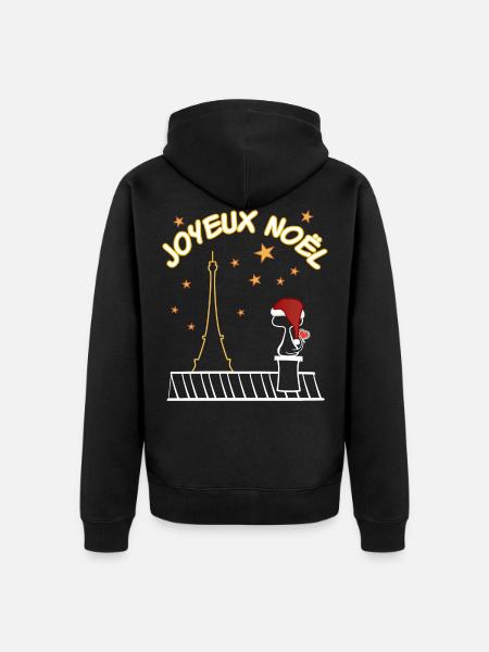 Joyeux Noël - Veste à capuche bio Premium Unisexe - noir