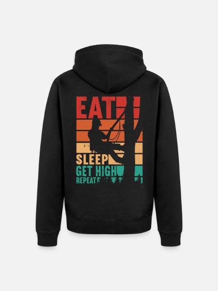 Arborist Baumpfleger - Unisex Premium Bio Zip Hoodie - Schwarz