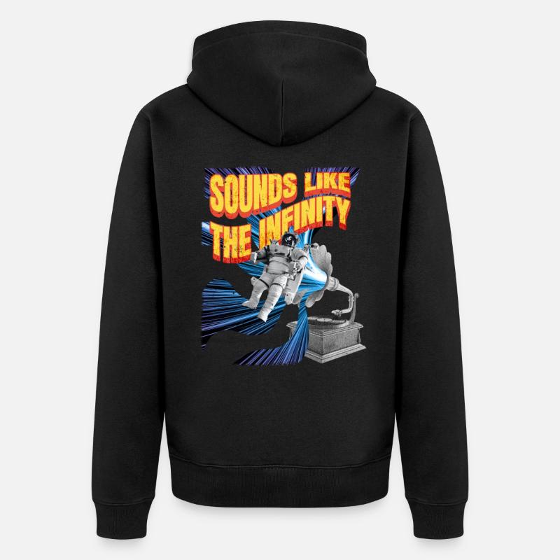 ElementTextsMusicConception d’astronautes - Veste à capuche bio Premium Unisexe - noir