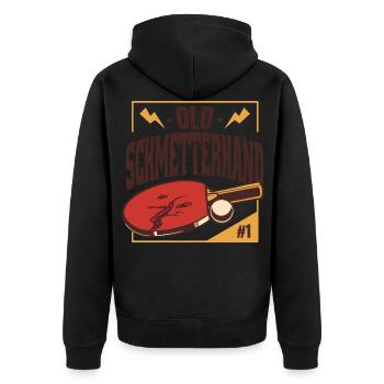 pingpongDesign - Veste à capuche bio Premium Unisexe - noir - Dos - Nico (187cm)
