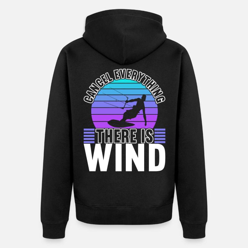 Kitesurf Kitesurfer - Veste à capuche bio Premium Unisexe - noir