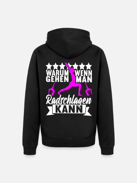 Turnen Turner - Unisex Premium Bio Zip Hoodie - Schwarz