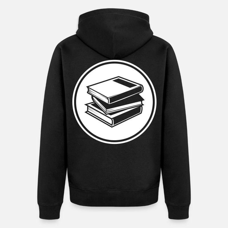 Lire des livres - Veste à capuche bio Premium Unisexe - noir