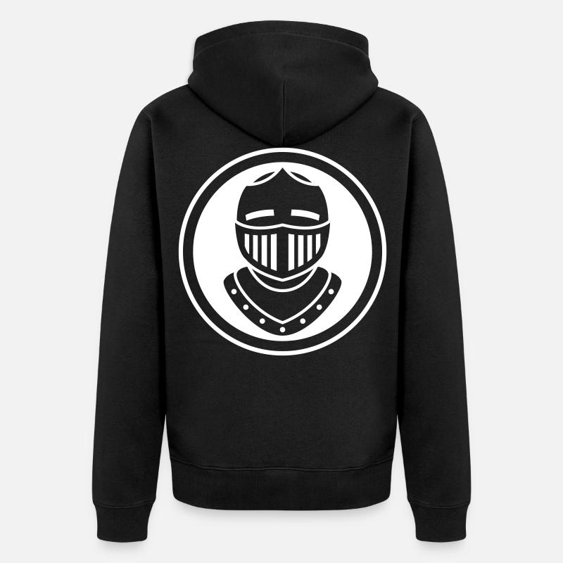 Casque de chevalier - Veste à capuche bio Premium Unisexe - noir