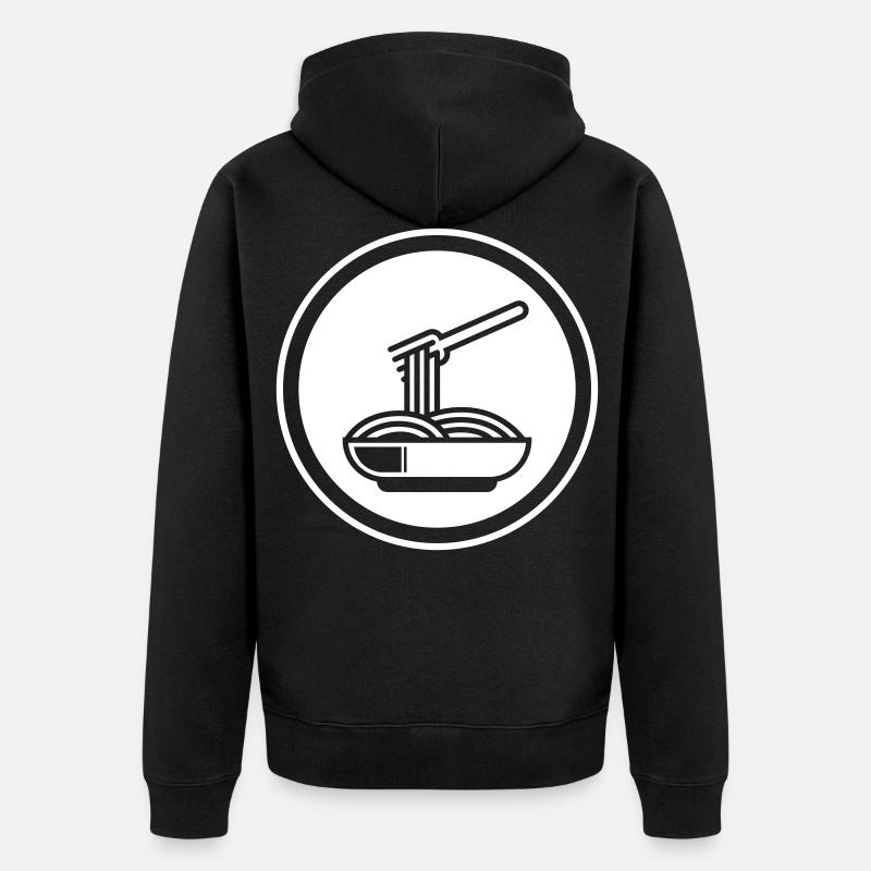 Symbole spaghetti - Veste à capuche bio Premium Unisexe - noir