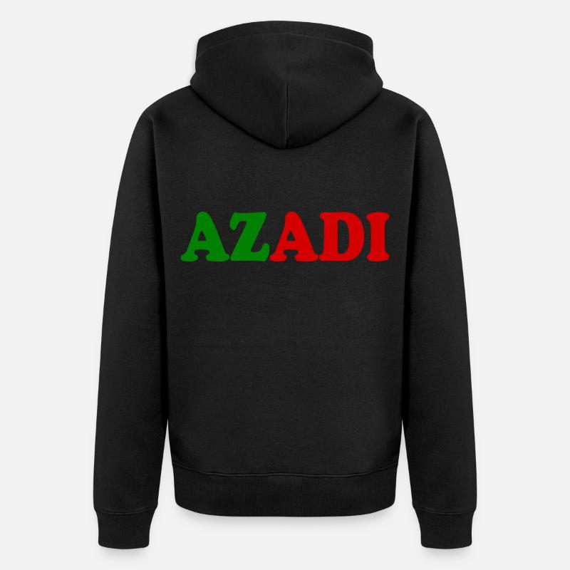 Azadi - Veste à capuche bio Premium Unisexe - noir