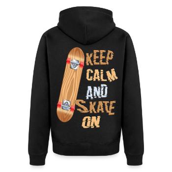Patineurs - Veste à capuche bio Premium Unisexe - noir - Dos - Nico (187cm)