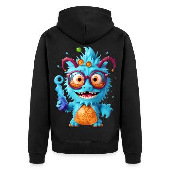 Professeur Monster - Veste à capuche bio Premium Unisexe - noir - Dos - Nico (187cm)