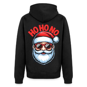 Ho Ho No Design - Veste à capuche bio Premium Unisexe - noir - Dos - Nico (187cm)