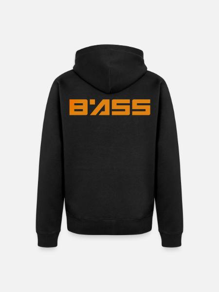 bass3 - Unisex Premium Organic Zip Hoodie - black