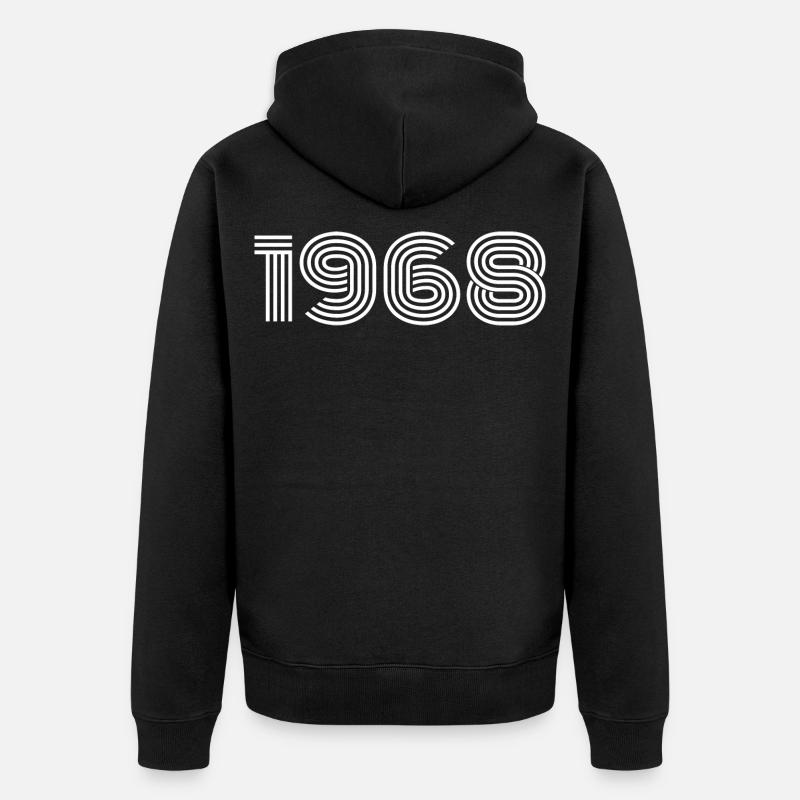 1968 - Veste à capuche bio Premium Unisexe - noir