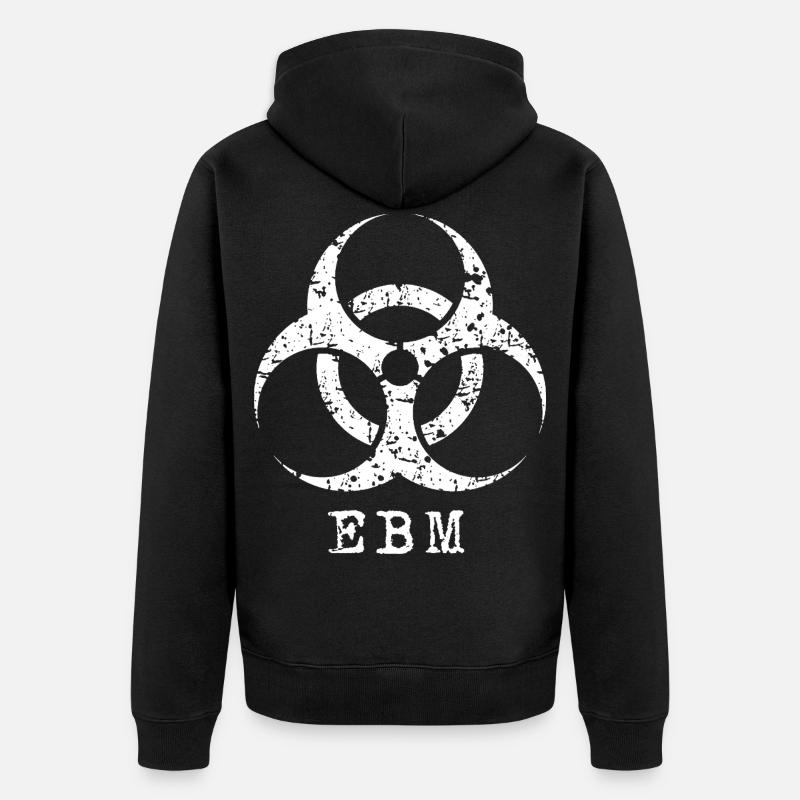 EBM - Unisex Premium Bio Zip Hoodie - Schwarz