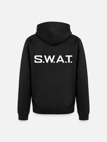 SWAT - Unisex Premium Organic Zip Hoodie - black