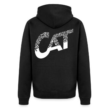 CAT - Veste à capuche bio Premium Unisexe - noir - Dos - Nico (187cm)