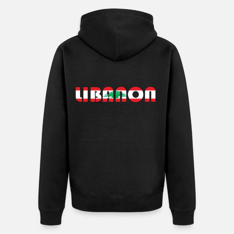 Liban - Veste à capuche bio Premium Unisexe - noir