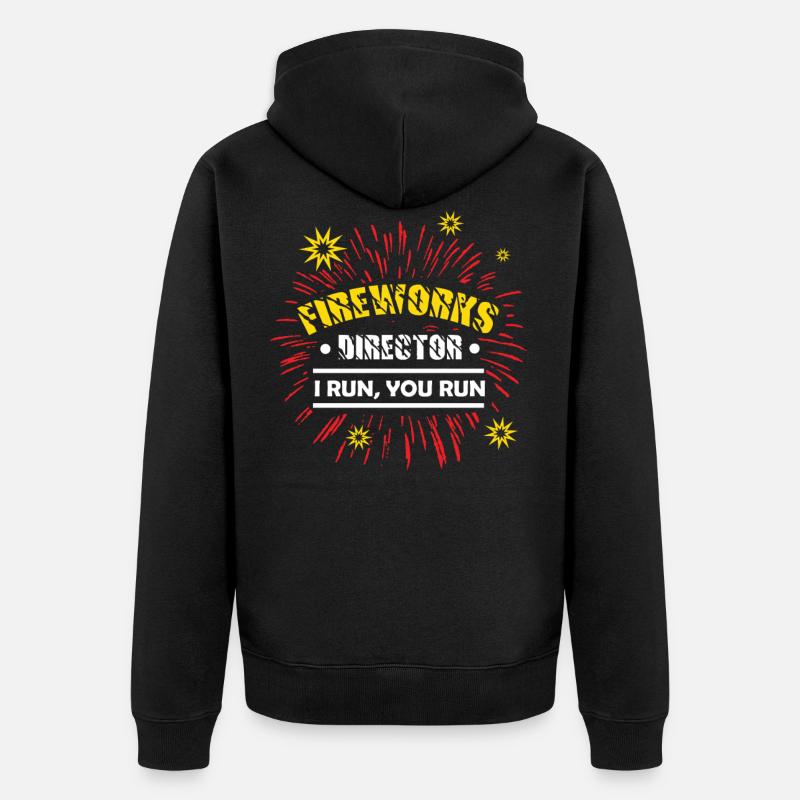 Feu d'artifice pyrotechnie pyrotechnique - Veste à capuche bio Premium Unisexe - noir