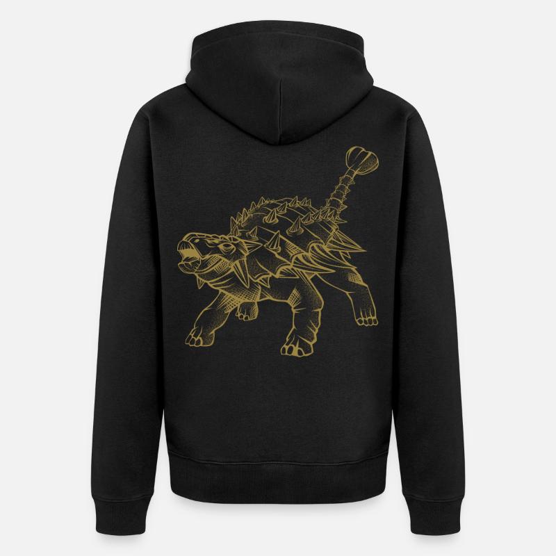 ankylosaurus - Veste à capuche bio Premium Unisexe - noir