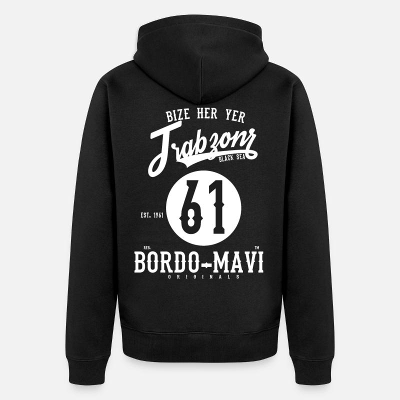 61 TRABZON - Veste à capuche bio Premium Unisexe - noir