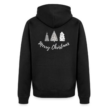 Joyeux Noël Noël Tannenbaum Avent - Veste à capuche bio Premium Unisexe - noir - Dos - Nico (187cm)
