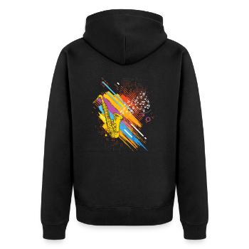 Joueur de saxophone Saxophoniste Saxophone Art Gift - Veste à capuche bio Premium Unisexe - noir - Dos - Nico (187cm)