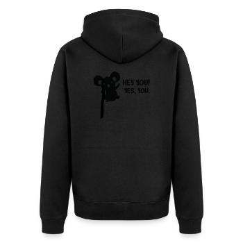 Koala bear - Unisex Premium Organic Zip Hoodie - black - Back - Nico (187cm)