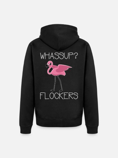 Whassup Flockers - Veste à capuche bio Premium Unisexe - noir