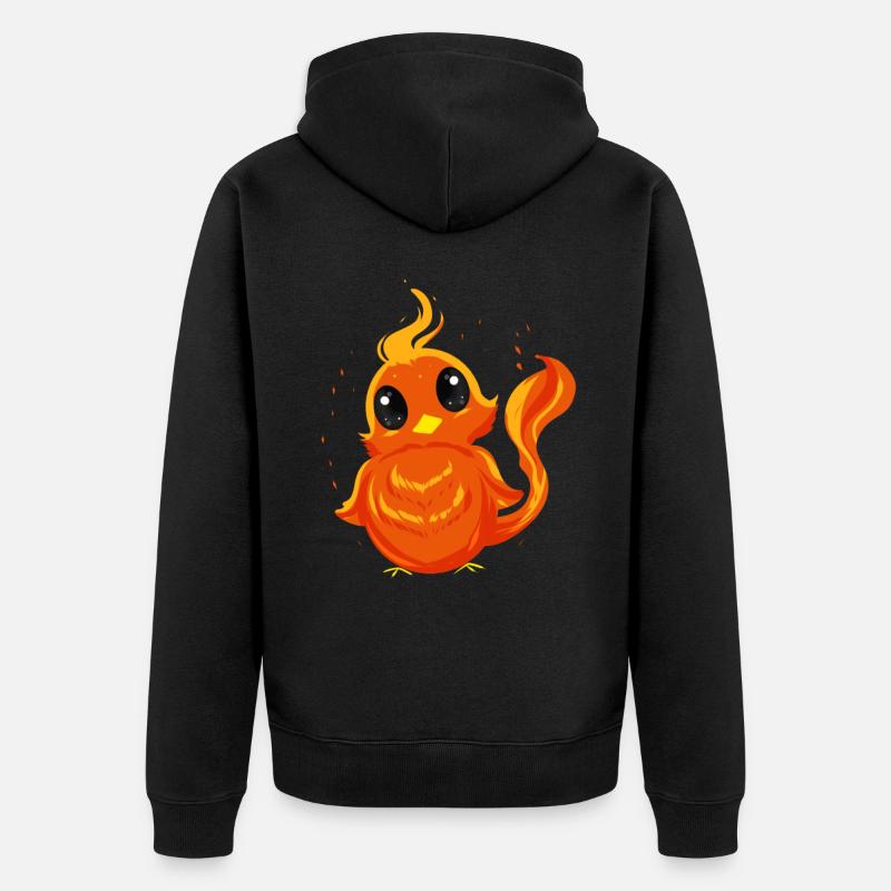 "MIGNON PHOENIX" ~ Joli poussin phénix - Veste à capuche bio Premium Unisexe - noir