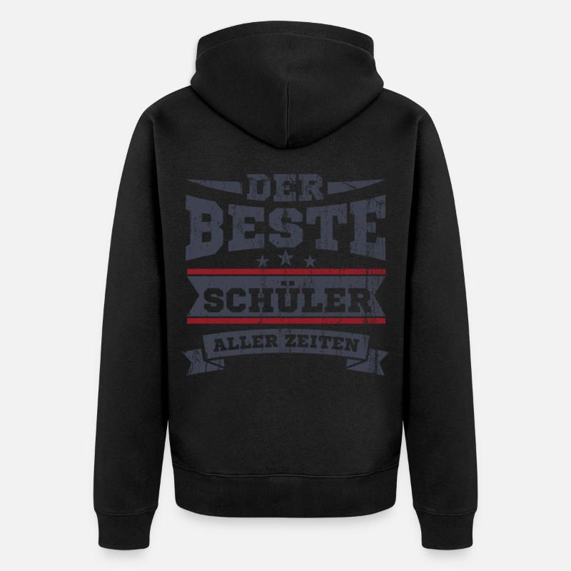 Den beste student av all tid skolegave - Premium økologisk unisex-hettejakke - svart