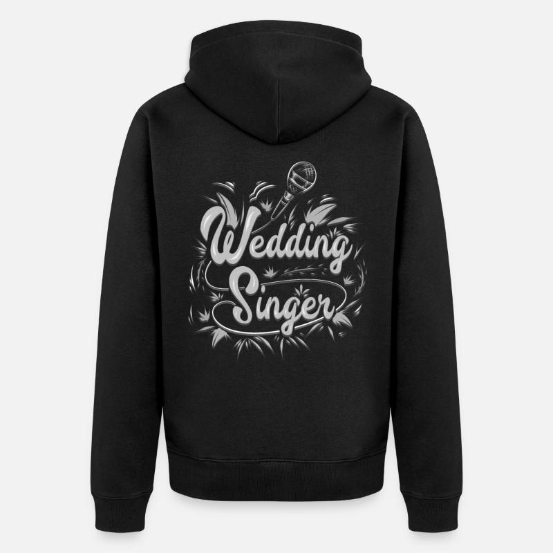 Chanteuse de mariage - Veste à capuche bio Premium Unisexe - noir