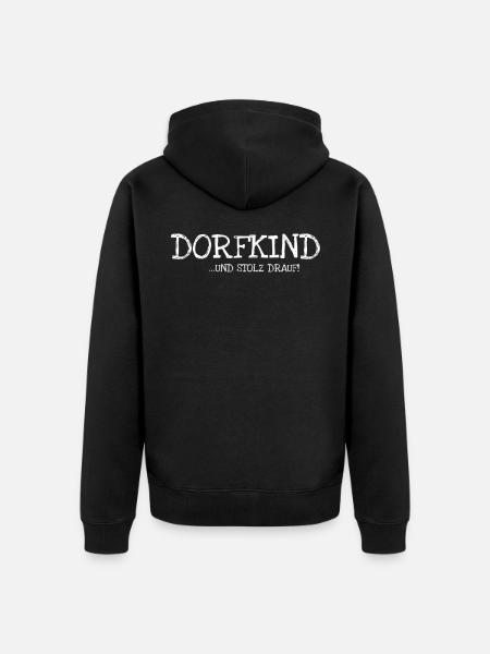 Village child ... and S - Unisex Premium Organic Zip Hoodie - black