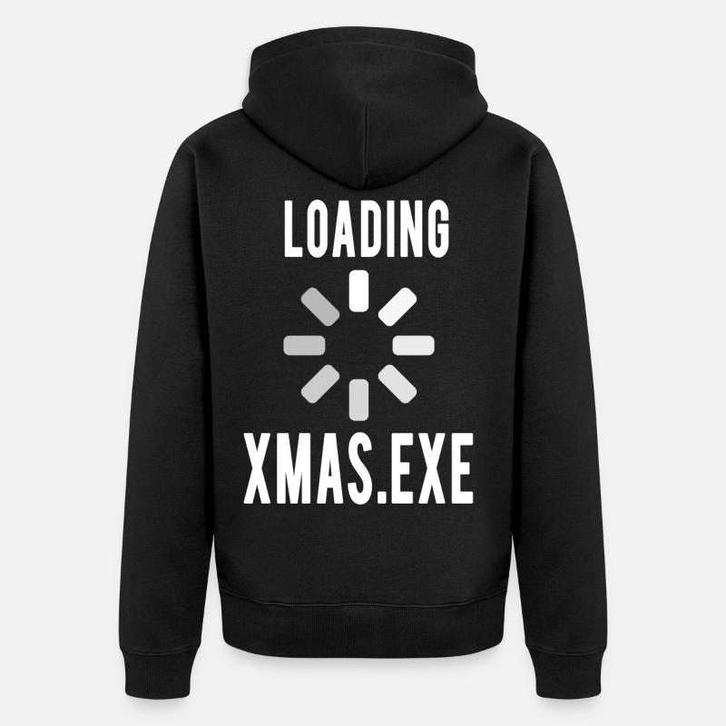 Lustiges Programmierer Weihnachtsgeschenk Gamer - Unisex Premium Bio Zip Hoodie - Schwarz
