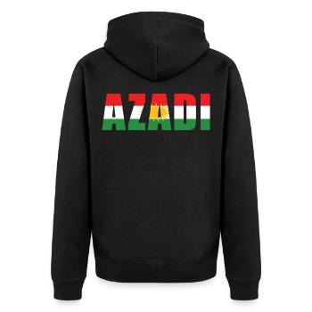 Kurdistan Kurdistan Kurdisch Drapeau Kurde - Veste à capuche bio Premium Unisexe - noir - Dos - Nico (187cm)