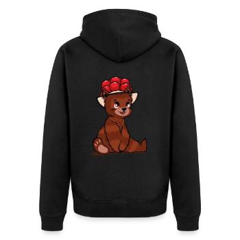Bollenhut Forêt-Noire Ours ours ours brun - Veste à capuche bio Premium Unisexe - noir - Dos - Nico (187cm)