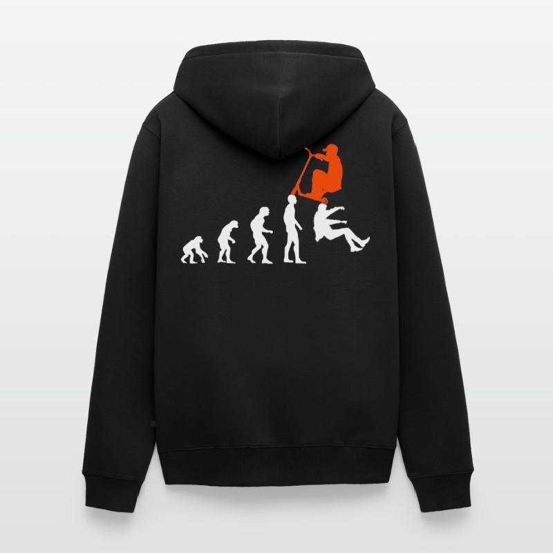 Scooter Kick Scooter E-Scooter Stunt Evolution Design Veste à capuche bio Premium Unisexe