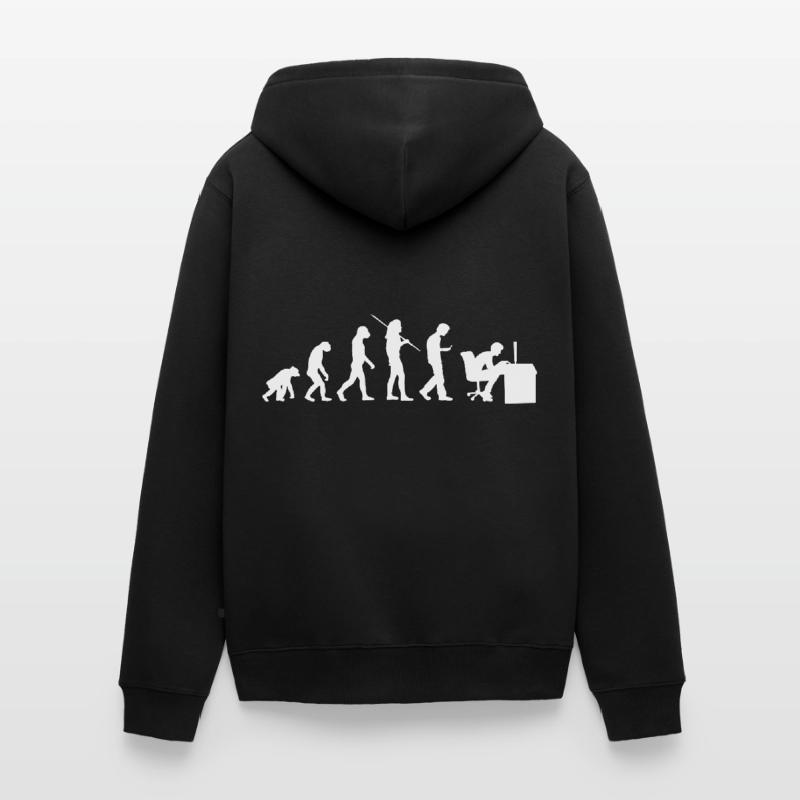 Evolution - Generation Smombie Nerd Unisex Premium Bio Zip Hoodie