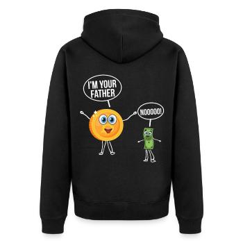 Bitcoin - Veste à capuche bio Premium Unisexe - noir - Dos - Nico (187cm)