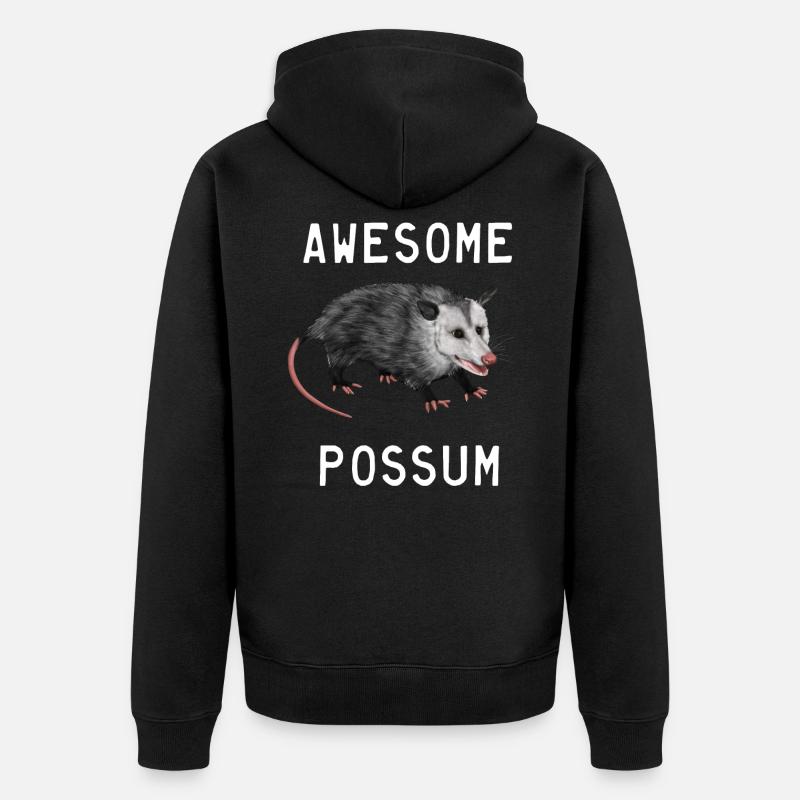 Possum - Possum génial - Veste à capuche bio Premium Unisexe - noir