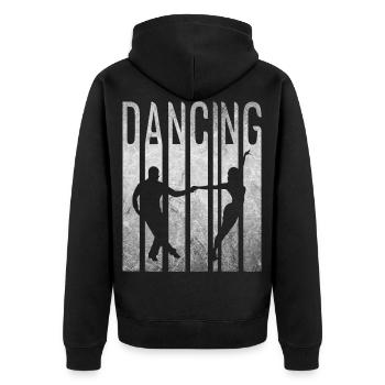 Danse cadeau de danse de danse latino-américaine - Veste à capuche bio Premium Unisexe - noir - Dos - Nico (187cm)