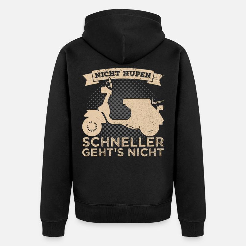 Scooter scooter deux roues - Veste à capuche bio Premium Unisexe - noir