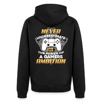 Gamer - Veste à capuche bio Premium Unisexe - noir - Dos - Nico (187cm)