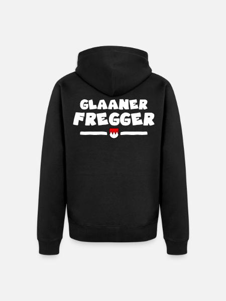 Franken Glaaner Fregger Klaaner Kleiner Fränkisch - Unisex Premium Bio Zip Hoodie - Schwarz