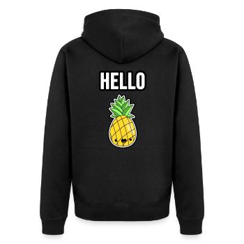 Bébé ananas - Veste à capuche bio Premium Unisexe - noir - Dos - Nico (187cm)