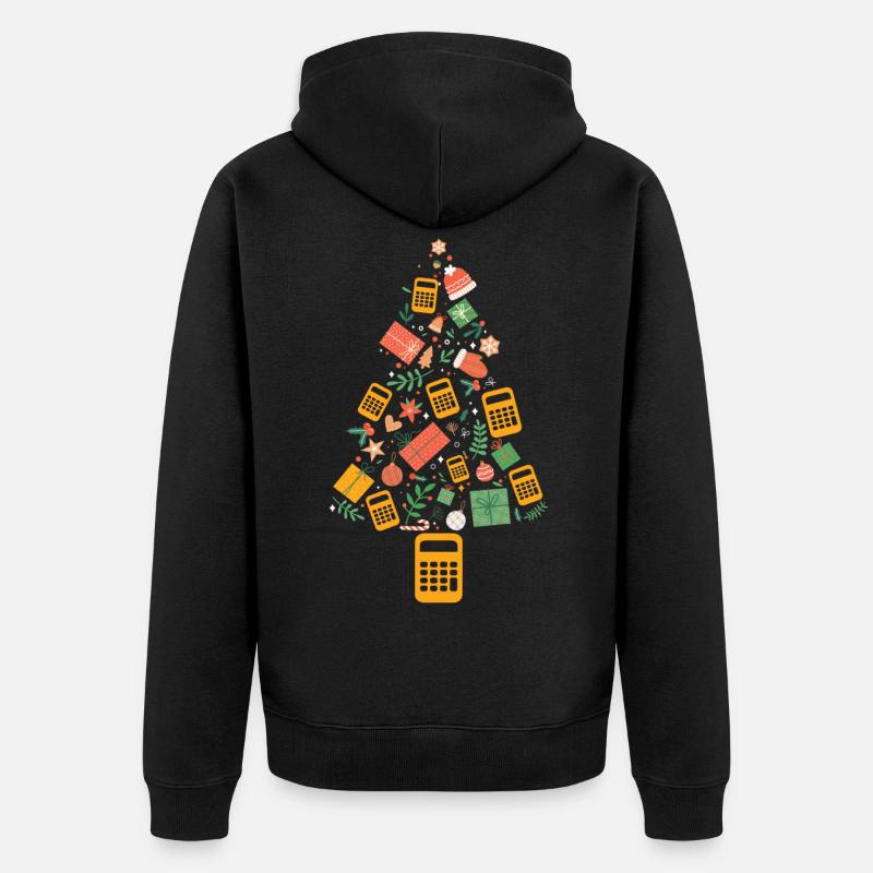 Comptable d’arbre de Noël CPA - Veste à capuche bio Premium Unisexe - noir