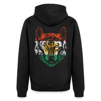 Kurdistan Kurds Kurds Kurdish - Unisex Premium Organic Zip Hoodie - black - Back - Nico (187cm)