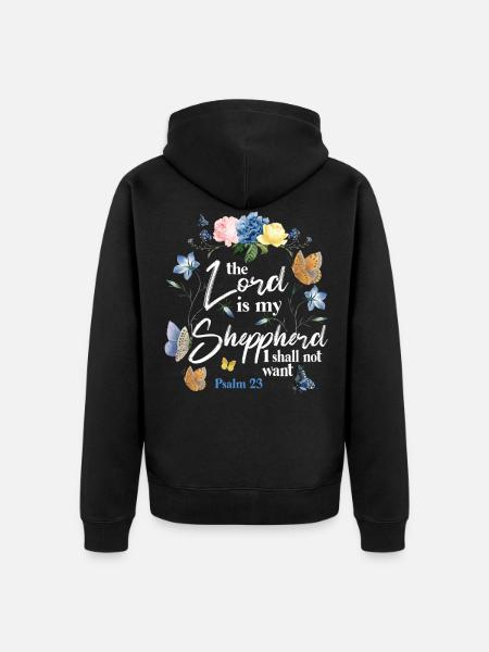 Christian Bible Verse Quote - Unisex Premium Organic Zip Hoodie - black