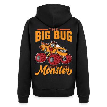 Monster Truck Truck Motorsport Cadeau - Veste à capuche bio Premium Unisexe - noir - Dos - Nico (187cm)
