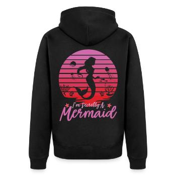 Mermaid Mermaid Mermaid Cadeau - Veste à capuche bio Premium Unisexe - noir - Dos - Nico (187cm)